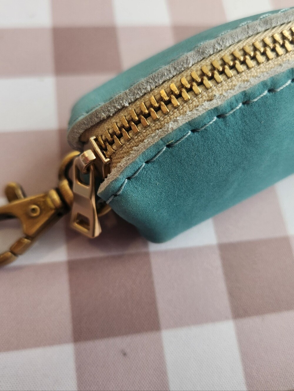 NEW- Portland Leather Goods- Small Leather Bird Charm And Mini Taco Keychain - Picture 3 of 6